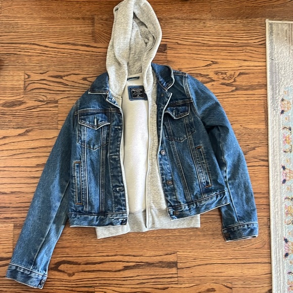 Abercrombie & Fitch Jackets & Blazers - Hooded Denim Jacket